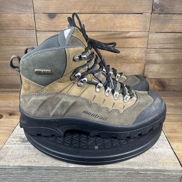 Montrail Womens Size US 8.5 Brown Suede Vibram GTX Lace Up Hiking Trail Boots - Picture 1 of 10